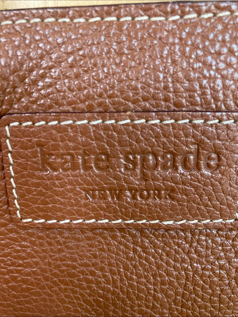 kate spade Cognac Leather Tote Bag